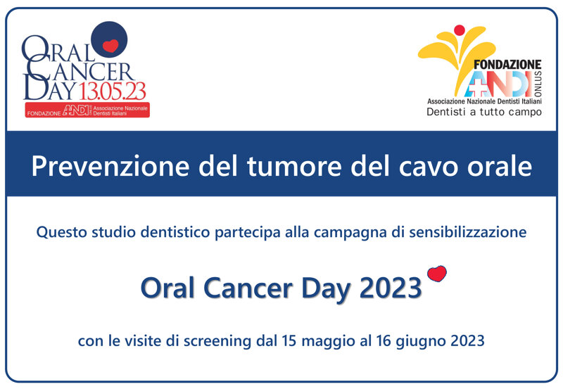 Oral Cancer Day 2023: screening gratuito del cavo orale con occhiali Goccles
